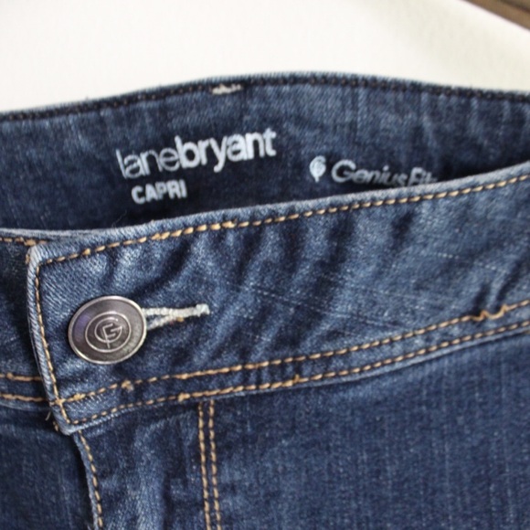 Lane Bryant Genius Fit Capri Jeans Plus Size 20 Preowned - Picture 4 of 7